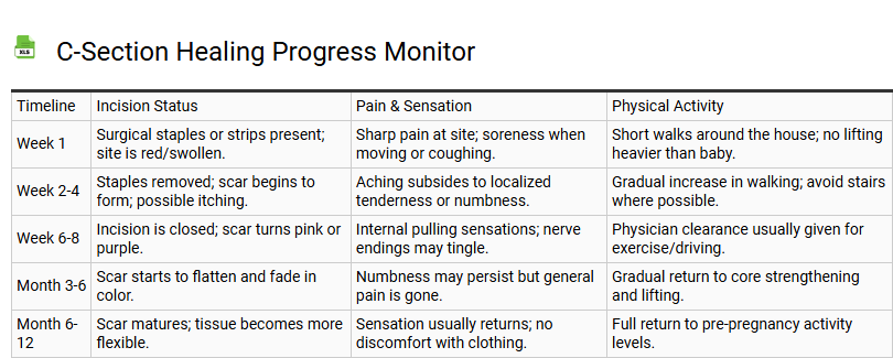 C-Section Healing Progress Monitor