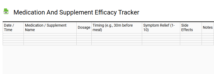 Medication and Supplement Efficacy Tracker