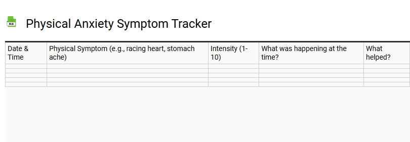 Physical Anxiety Symptom Tracker
