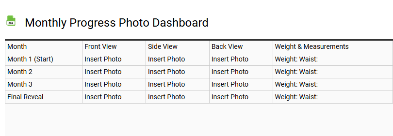 Monthly Progress Photo Dashboard