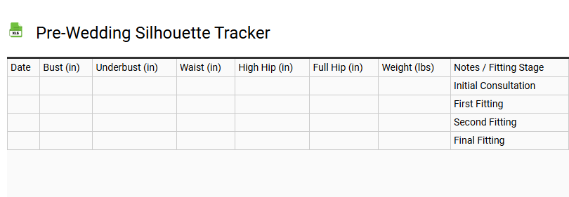 Pre-Wedding Silhouette Tracker