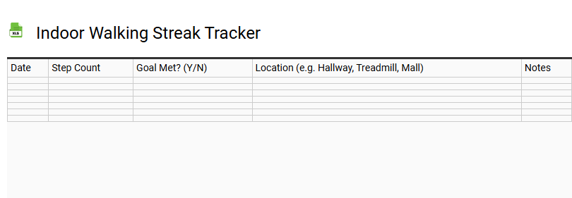 Indoor Walking Streak Tracker
