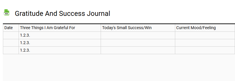 Gratitude and Success Journal