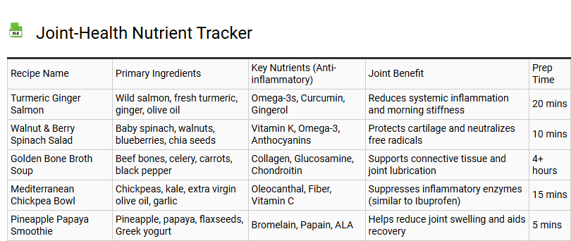 Joint-Health Nutrient Tracker