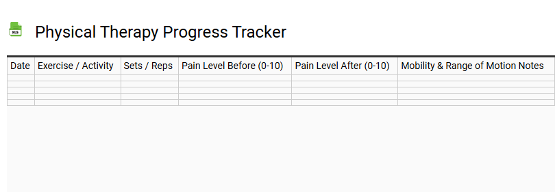 Physical Therapy Progress Tracker