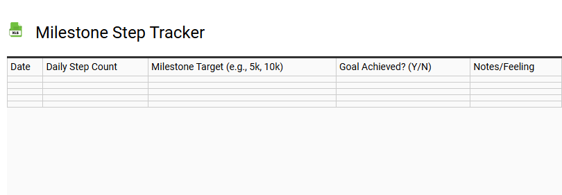 Milestone Step Tracker