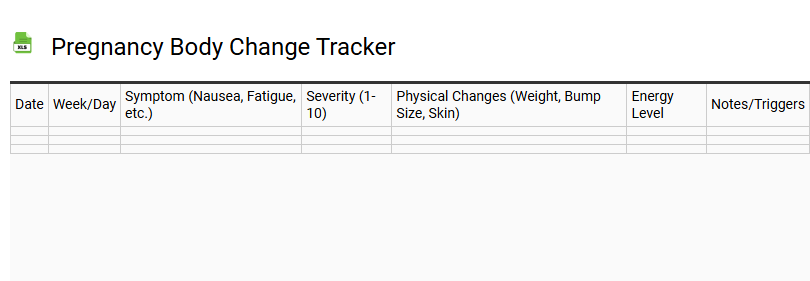 Pregnancy Body Change Tracker