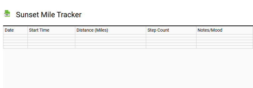 Sunset Mile Tracker