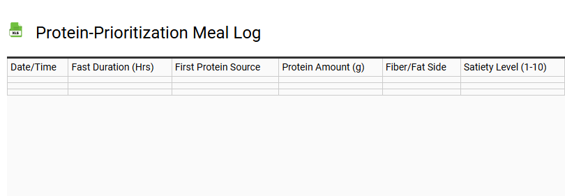 Protein-Prioritization Meal Log