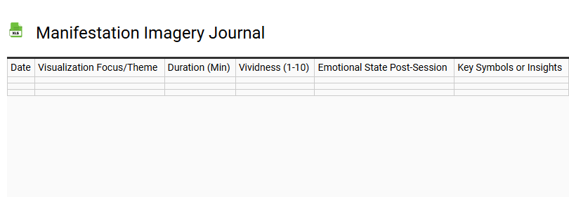 Manifestation Imagery Journal