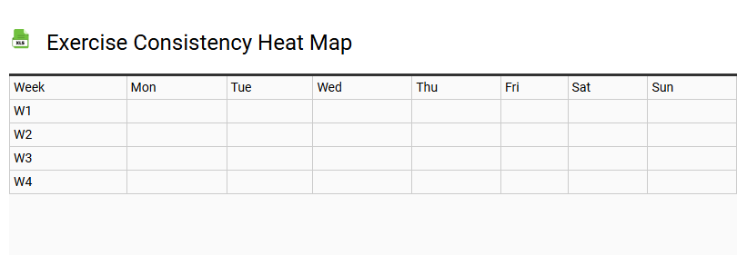 Exercise Consistency Heat Map