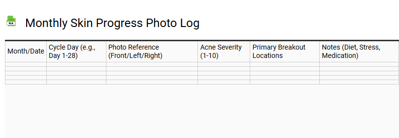 Monthly Skin Progress Photo Log