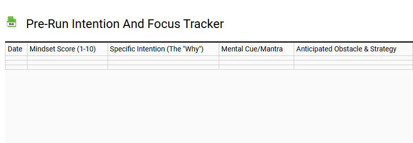 Pre-Run Intention and Focus Tracker