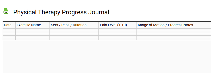 Physical Therapy Progress Journal