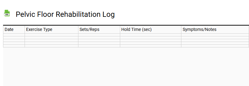 Pelvic Floor Rehabilitation Log