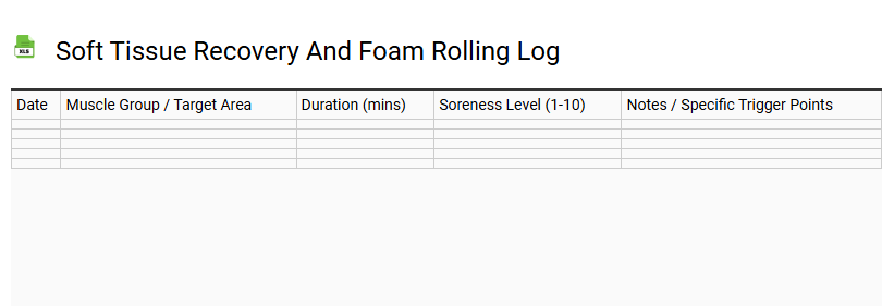 Soft Tissue Recovery and Foam Rolling Log