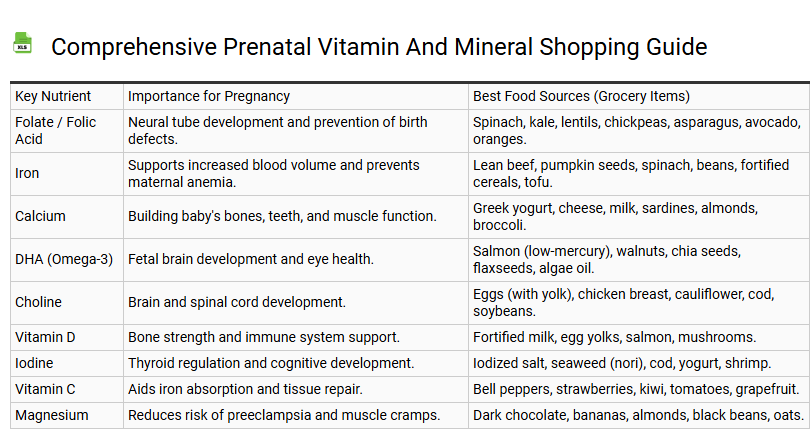 Comprehensive Prenatal Vitamin and Mineral Shopping Guide