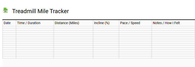 Treadmill Mile Tracker