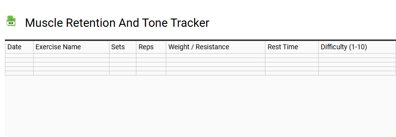 Muscle Retention and Tone Tracker