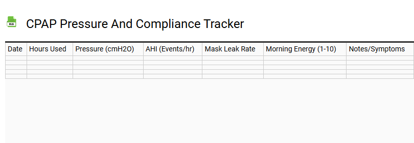 CPAP Pressure and Compliance Tracker
