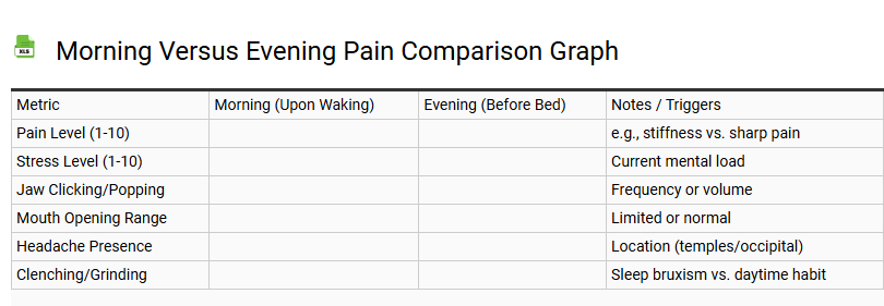 Morning versus Evening Pain Comparison Graph