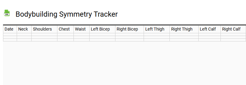 Bodybuilding Symmetry Tracker