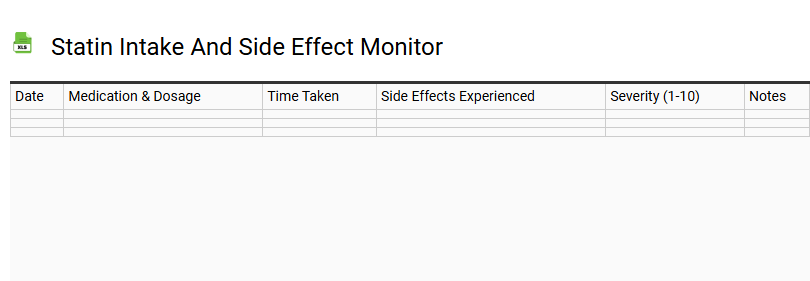 Statin Intake and Side Effect Monitor
