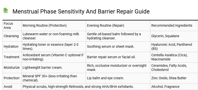 Menstrual Phase Sensitivity and Barrier Repair Guide