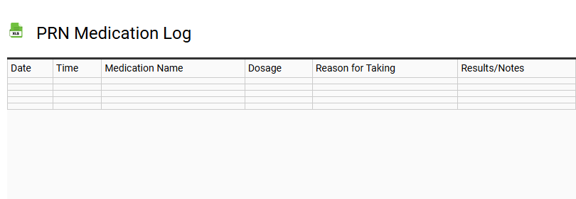 PRN Medication Log