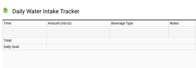 Daily Water Intake Tracker