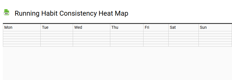 Running Habit Consistency Heat Map