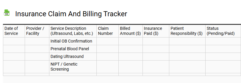 Insurance Claim and Billing Tracker