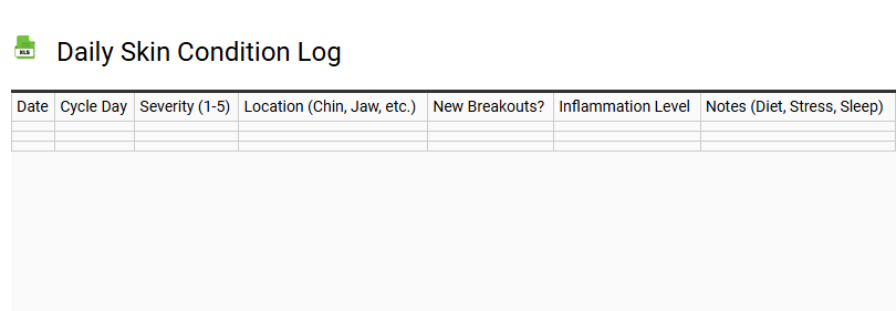 Daily Skin Condition Log