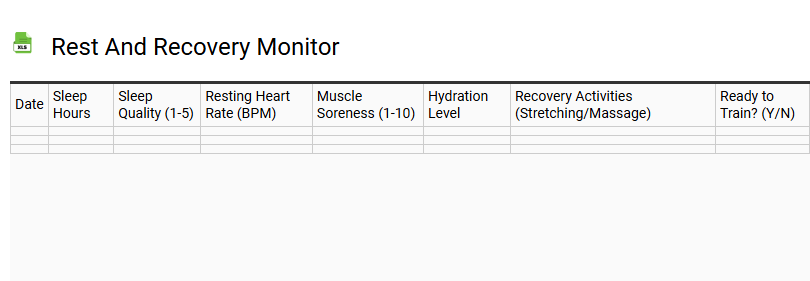 Rest and Recovery Monitor