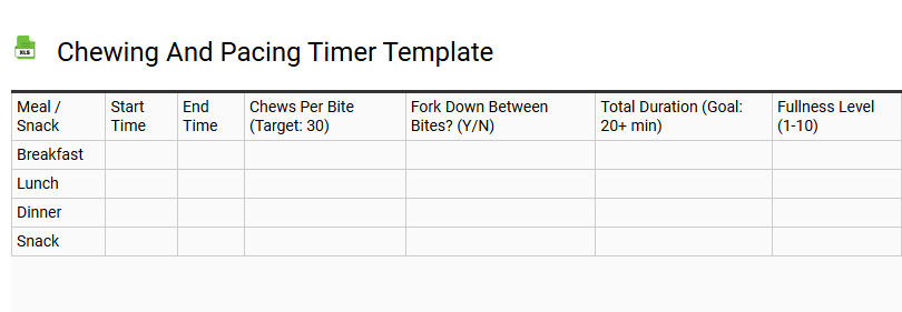 Chewing and Pacing Timer Template