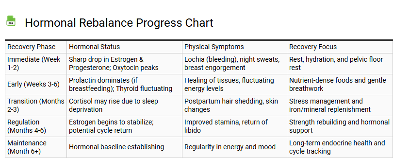 Hormonal Rebalance Progress Chart