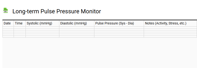 Long-term Pulse Pressure Monitor
