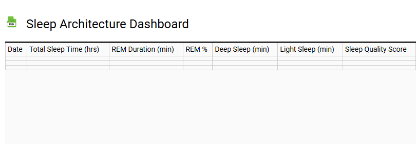 Sleep Architecture Dashboard