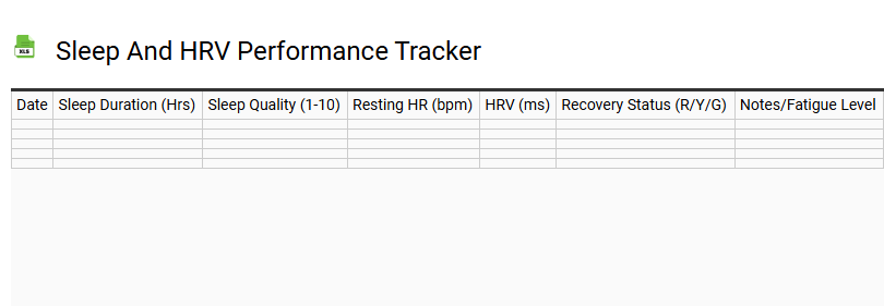 Sleep and HRV Performance Tracker