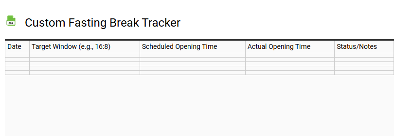 Custom Fasting Break Tracker