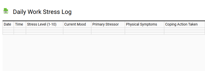 Daily Work Stress Log