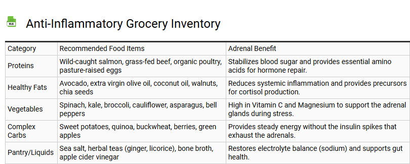 Anti-Inflammatory Grocery Inventory