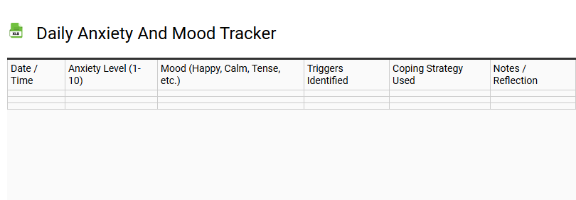 Daily Anxiety and Mood Tracker