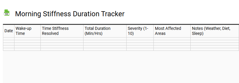 Morning Stiffness Duration Tracker