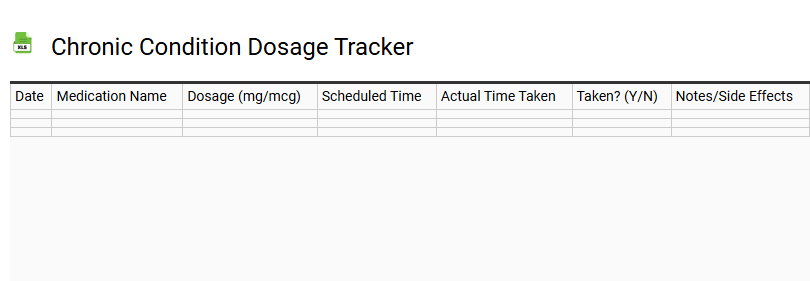 Chronic Condition Dosage Tracker