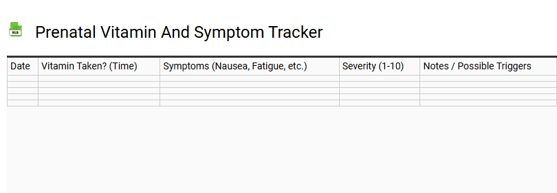 Prenatal Vitamin and Symptom Tracker