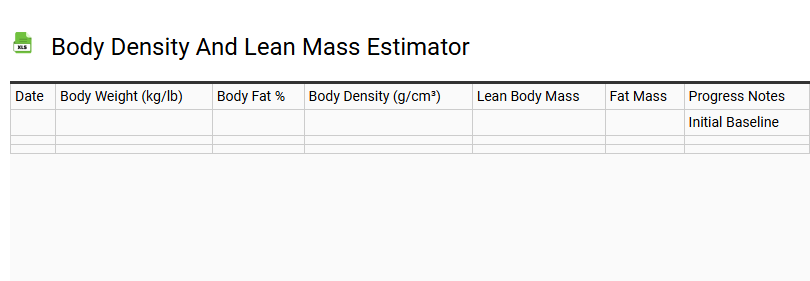 Body Density and Lean Mass Estimator