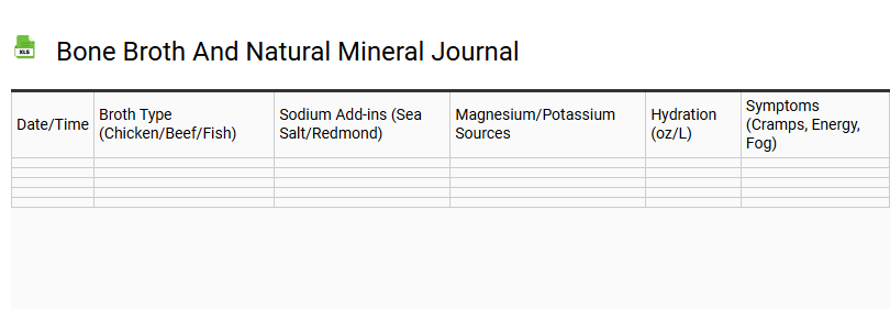 Bone Broth and Natural Mineral Journal