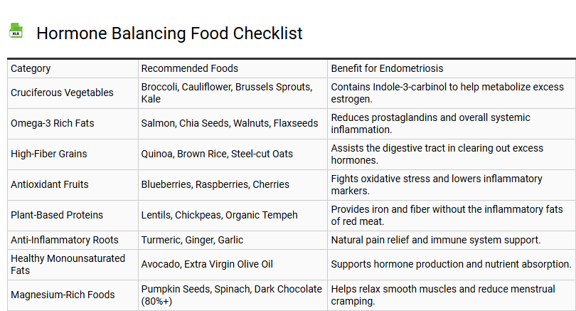 Hormone Balancing Food Checklist