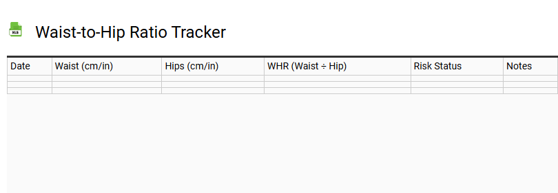 Waist-to-Hip Ratio Tracker